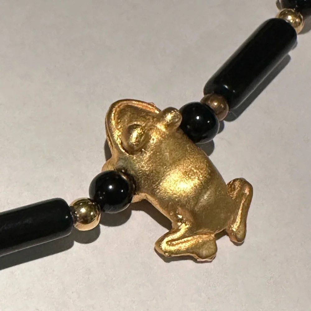 Museum Company Frog Necklace and Earring Set - Picture 3 of 7